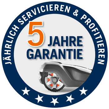 5 Jahre Garantie auf Ihren Automower